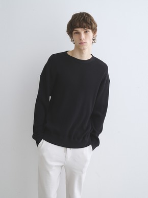 Men's dress waffle l/s sweat 詳細画像