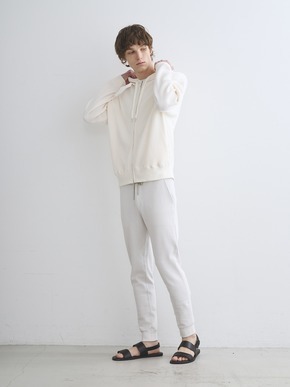 Men's dress waffle zip hoody 詳細画像