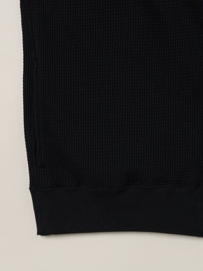 Men's dress waffle zip hoody 詳細画像