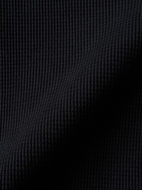 Men's dress waffle zip hoody 詳細画像