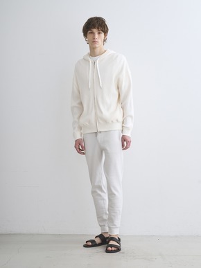 Men's dress waffle zip hoody 詳細画像
