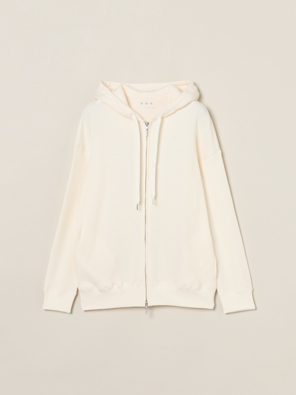 Men's dress waffle zip hoody