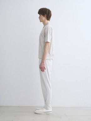 Men's Powdery cotton border polo 詳細画像