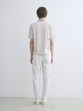 Men's Powdery cotton border polo 詳細画像