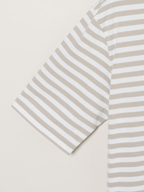 Men's Powdery cotton border polo 詳細画像