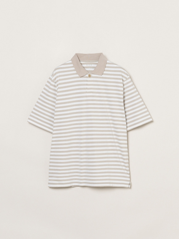 Men's Powdery cotton border polo