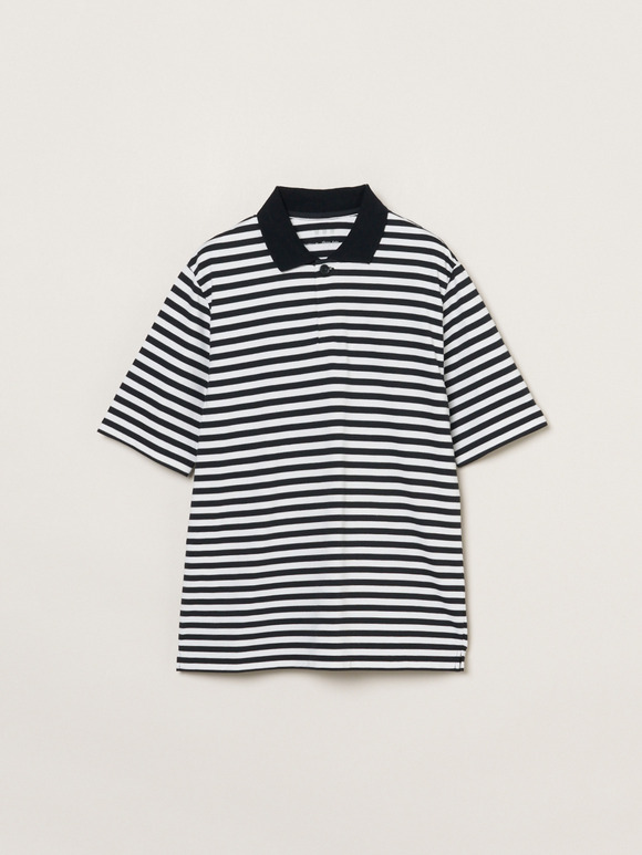Men's Powdery cotton border polo