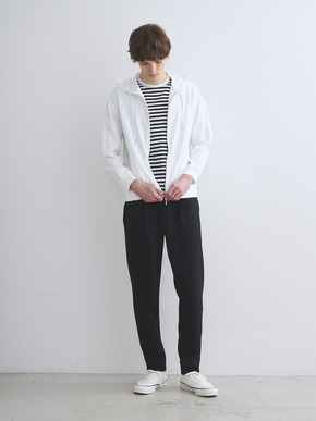 Men's Powdery cotton zip up hoody 詳細画像