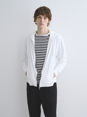 Men's Powdery cotton zip up hoody 詳細画像