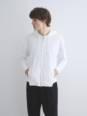 Men's Powdery cotton zip up hoody 詳細画像