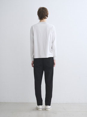 Men's Powdery cotton l/s crew 詳細画像