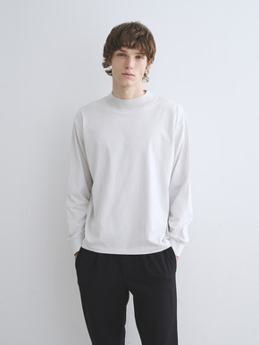 Men's Powdery cotton l/s crew 詳細画像