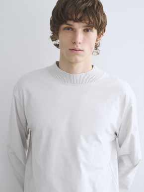 Men's Powdery cotton l/s crew 詳細画像