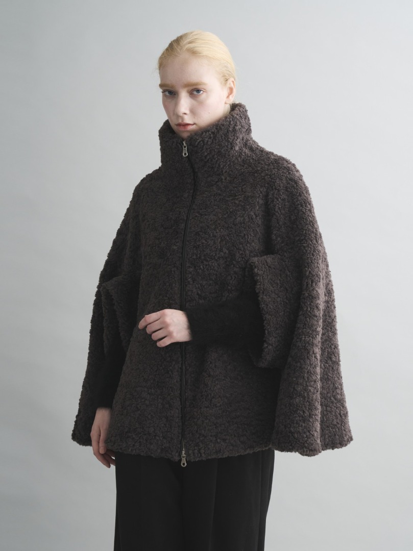 【Everly】Poodle boa cape