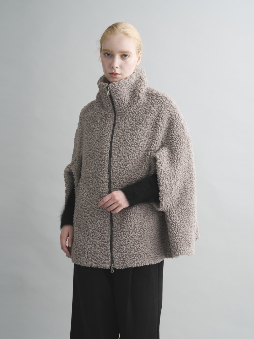 【Everly】Poodle boa cape