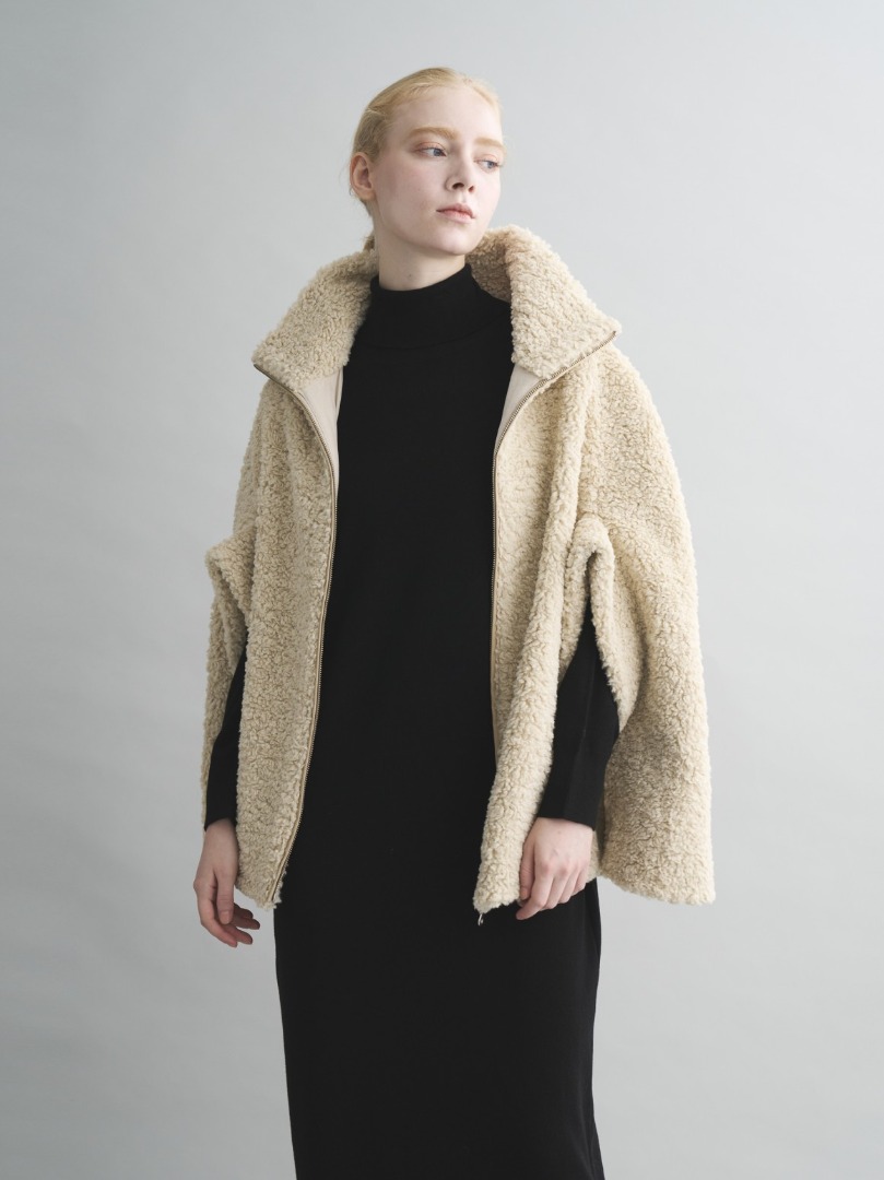 【Everly】Poodle boa cape